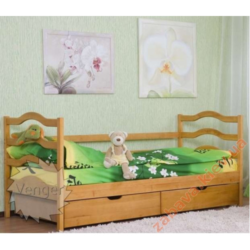 Детская кроватка "София" одноярусная деревянная