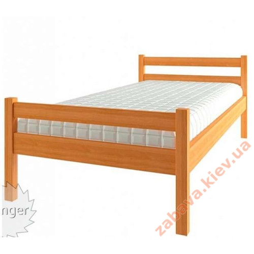 Кровать детская "Эко 3" одноярусная деревянная Кровать детская "Эко 3" одноярусная деревянная