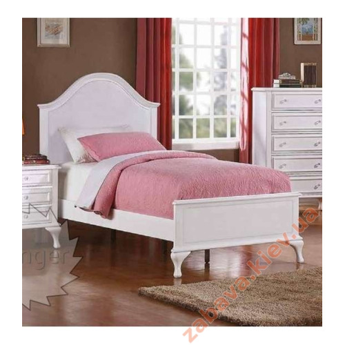 Кровать трансформер "Эмилия" 90х200см детская для девочки белого цвета