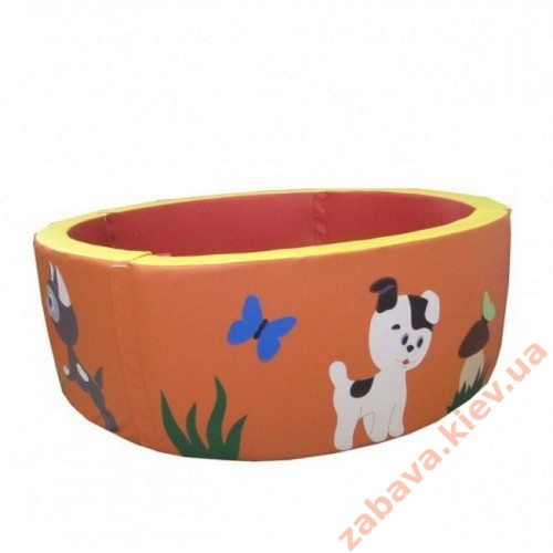 Сухой бассейн Круглый с аппликацией 1,5 м