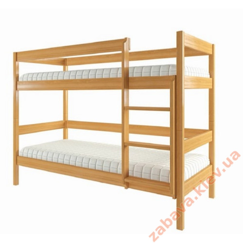 Дитяча двоярусна ліжко Еко-1 з вільхи