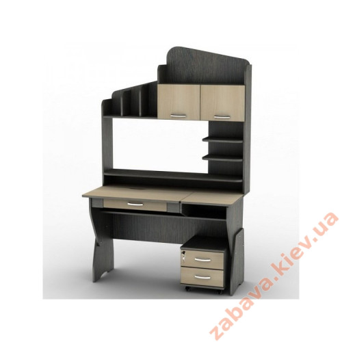 Компьютерный стол "СУ-25" надстройкой и ящиками
