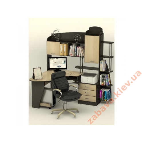 Стіл комп'ютерний "СК-25" з надбудовою та ящиками купити за ціною 13 686 грн. Стіл комп'ютерний "СК-25" з надбудовою та ящиками купити за ціною 13 686 грн.