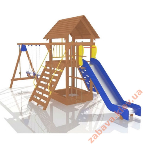 Детская площадка с 2 качелями "Праздник малыша" для дачи