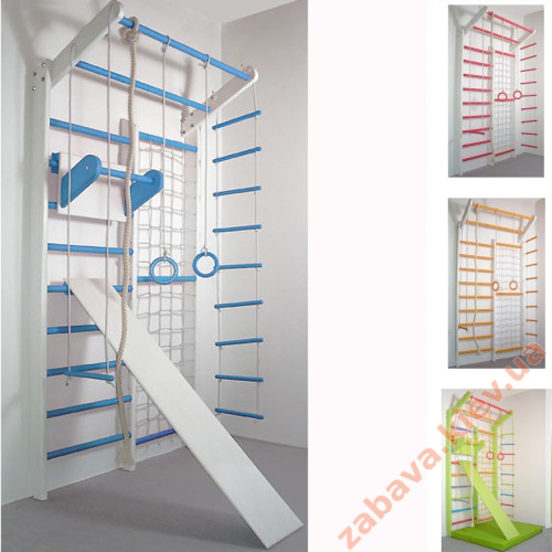 Спортивный комплекс Комби бело-голубой (полный) Спортивный комплекс Комби бело-голубой (полный)