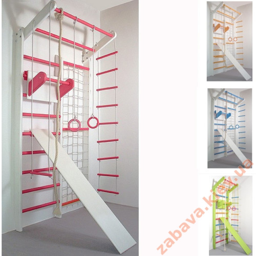 Спортивный комплекс Комби бело-розовый (полный) Спортивный комплекс Комби бело-розовый (полный)