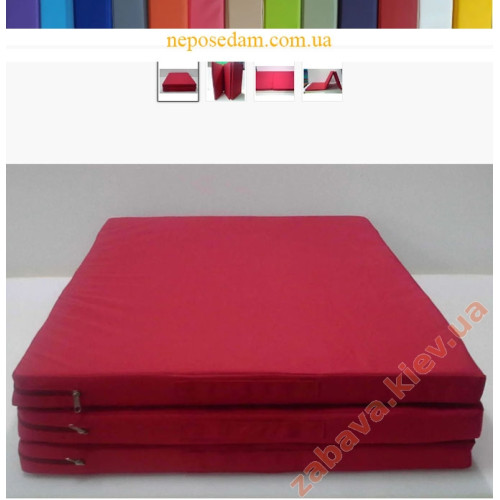 Мат гимнастический детский раскладной (три сложения)