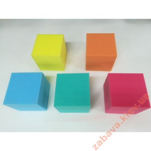 Детские кубики-пуфики поролоновые для игровых комнат 150х150х150 мм ✅ хорошие характеристики Детские кубики-пуфики поролоновые для игровых комнат 150х150х150 мм ✅ хорошие характеристики