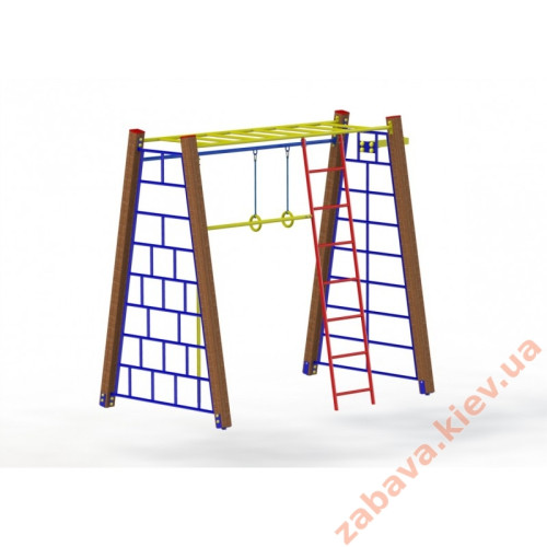 Гімнастичний комплекс "Рейнджер" для шкільного двору купити за ціною 32 778 грн. Гімнастичний комплекс "Рейнджер" для шкільного двору купити за ціною 32 778 грн.