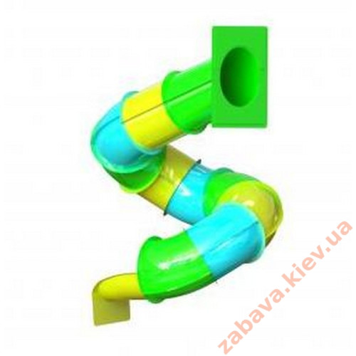 Гірка дитяча "Гвинтова труба" склопластикова