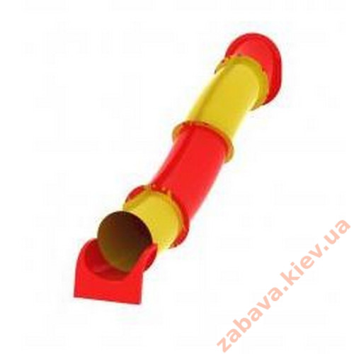 Гірка 6м склопластик "Труба пряма" D-900