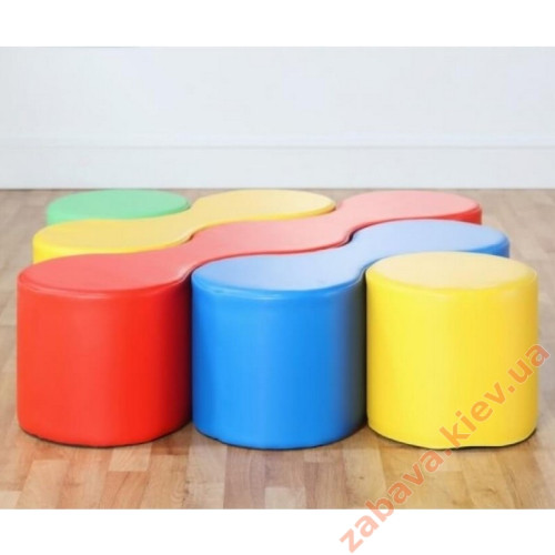 Набор пуфиков Зигзаги детские