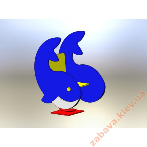 Детские качели на пружинке "Кит" Детские качели на пружинке "Кит"