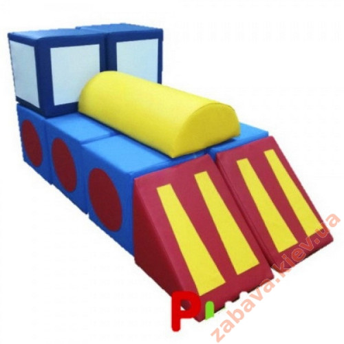 Дитячий м'який набір Паравоз, 11 ел.