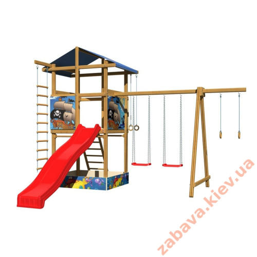 Игровой Комплекс для улицы "Пират" из дерева Украина