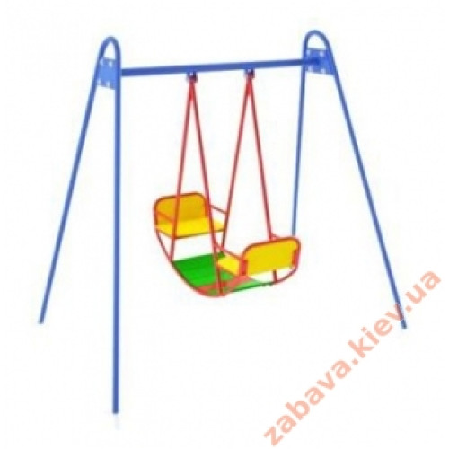 Качели качалка "Лодочка" детские металлические уличные