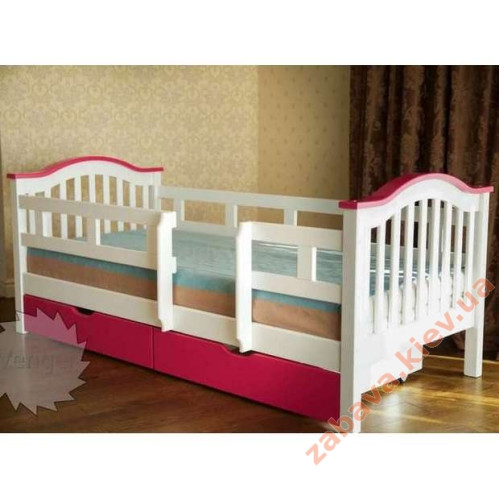 Односпальная детская кровать "Максим" розовое