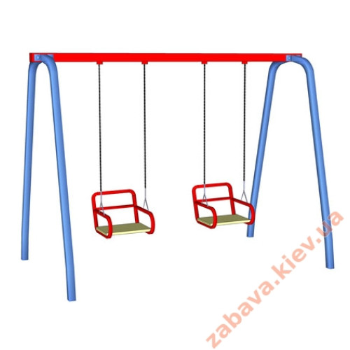 Качели на цепях "Детский мир-3" для детской площадки