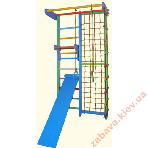 Спортивный уголок КОМБИК Барвинок с турничком и доской для пресса Спортивный уголок КОМБИК Барвинок с турничком и доской для пресса