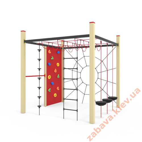 Игровой комплекс Куб 1 уличный канатный