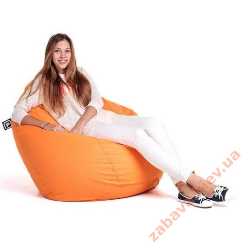 Кресло мешок Груша оранжевое