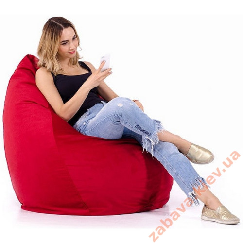Кресло мешок Груша красное