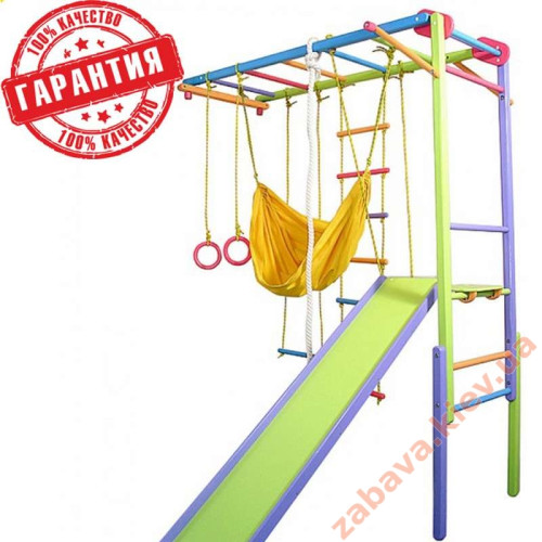 Спортивный уголок трансформер Лиана + гамак