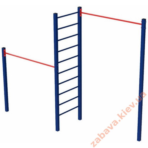 Турник угловой с лестницей