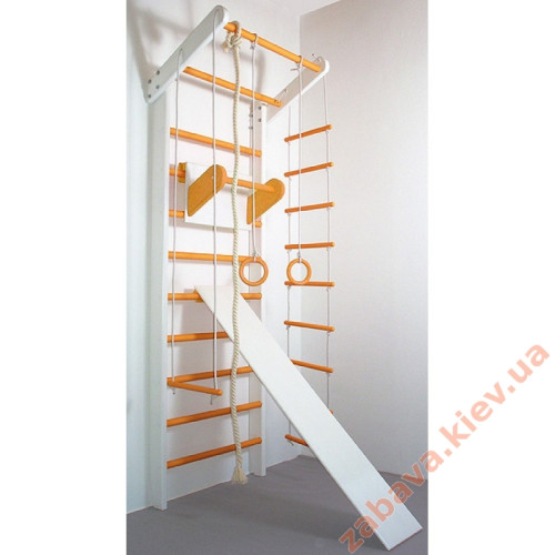 Шведская стенка Сосна бело-оранжевый (полный)