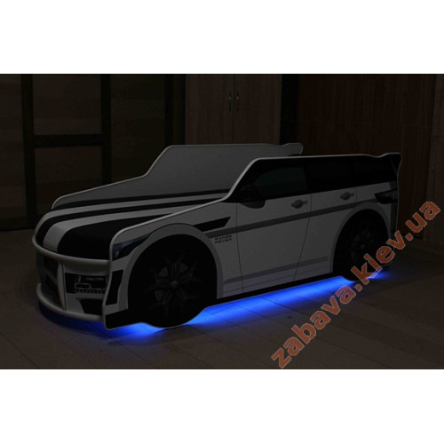 Кровать машина Синий Premium подсветка Led Внедорожник ✅ хорошие характеристики Кровать машина Синий Premium подсветка Led Внедорожник ✅ хорошие характеристики