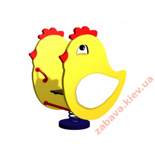 Качели на пружинке Цыпленок на детскую площадку Качели на пружинке Цыпленок на детскую площадку