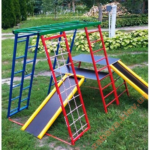 Дитячий ігровий комплекс із 2 гірками Забава-чемпіон