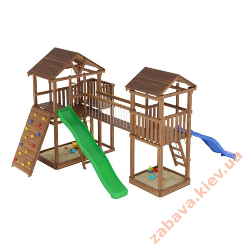 Игровая площадка с мостиком на улицу Leaf 9 Игровая площадка с мостиком на улицу Leaf 9