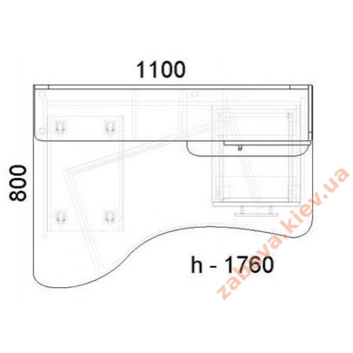 Комп'ютерний стіл СК-21 з поличками та ящиками купити за ціною 9 722 грн. Комп'ютерний стіл СК-21 з поличками та ящиками купити за ціною 9 722 грн.