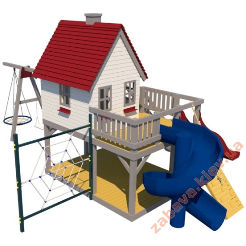 Детский комплекс Принц и Принцесса 1,5. Домик на сваях деревянный ✅ хорошие характеристики Детский комплекс Принц и Принцесса 1,5. Домик на сваях деревянный ✅ хорошие характеристики