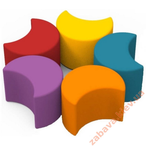 Комплект детских пуфов Радуга