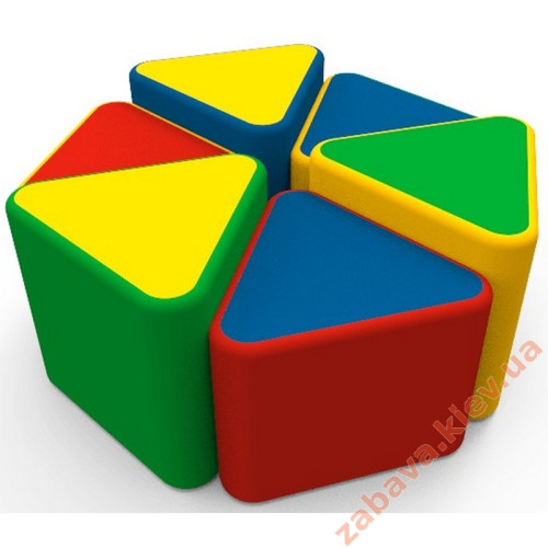 Комплект детских пуфов Клевер