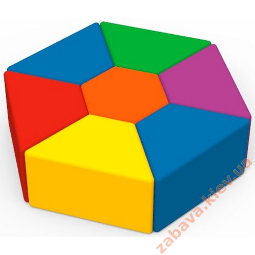 Комплект детских пуфов Семицветик