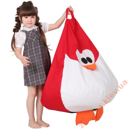 Кресло-груша Королевский Пингвин красный ✅ хорошие характеристики Кресло-груша Королевский Пингвин красный ✅ хорошие характеристики