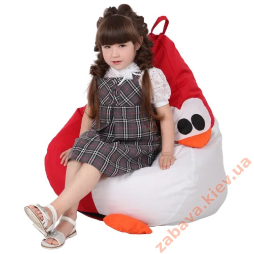 Кресло-груша Королевский Пингвин красный ✅ хорошие характеристики Кресло-груша Королевский Пингвин красный ✅ хорошие характеристики