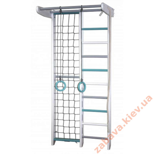 Спортивный уголок КОМБИК Лемур с канатом и кольцами Спортивный уголок КОМБИК Лемур с канатом и кольцами