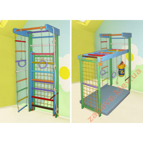 Спорткомплекс спортивный уголок "Трансформер" цветной ✅ хорошие характеристики Спорткомплекс спортивный уголок "Трансформер" цветной ✅ хорошие характеристики