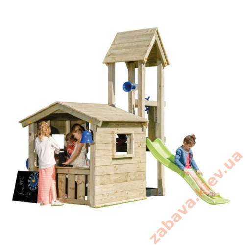 Детская площадка с горкой и домиком Blue Rabbit LOOKOUT