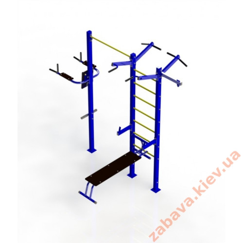 Спортивний елемент атлетичний "Універсальний" з лавою купити за ціною 23 410 грн. Спортивний елемент атлетичний "Універсальний" з лавою купити за ціною 23 410 грн.