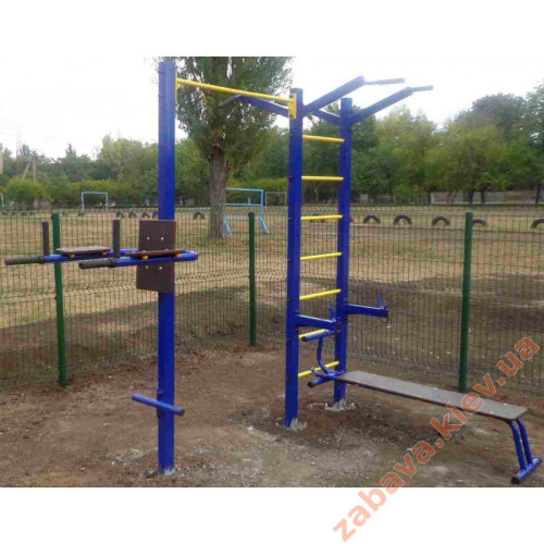 Спортивний елемент атлетичний "Універсальний" з лавою купити за ціною 23 410 грн. Спортивний елемент атлетичний "Універсальний" з лавою купити за ціною 23 410 грн.