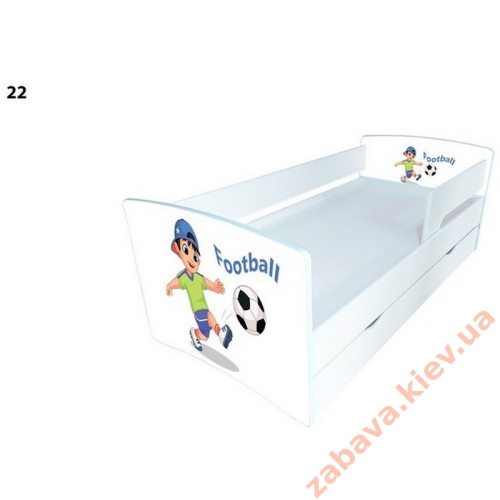 Кровати для мальчика "Футбол" с ящиком Kinder Cool Кровати для мальчика "Футбол" с ящиком Kinder Cool
