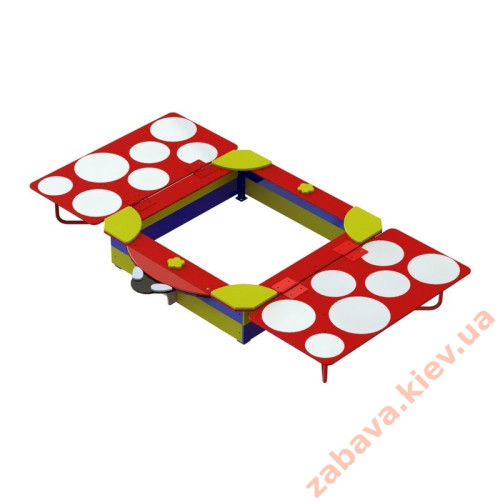 Песочница с крышкой Божья коровка Песочница с крышкой Божья коровка