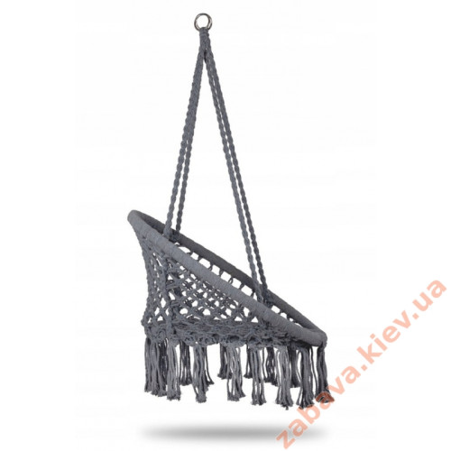 Підвісне крісло качалка макраме Сіре купити за ціною 1 643 грн. Підвісне крісло качалка макраме Сіре купити за ціною 1 643 грн.