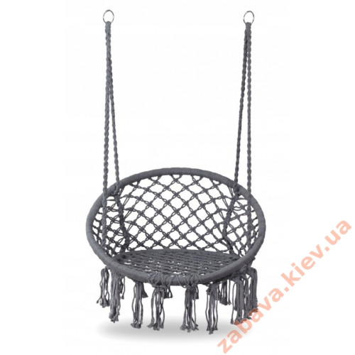 Підвісне крісло качалка макраме Сіре купити за ціною 1 643 грн. Підвісне крісло качалка макраме Сіре купити за ціною 1 643 грн.