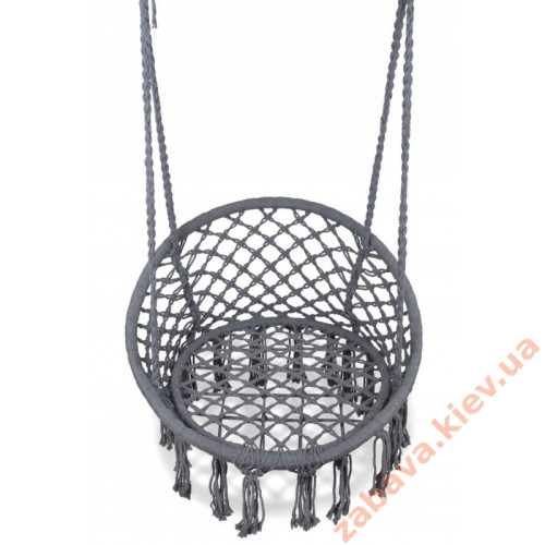 Підвісне крісло качалка макраме Сіре купити за ціною 1 643 грн. Підвісне крісло качалка макраме Сіре купити за ціною 1 643 грн.